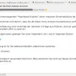 Screenshot einer Phishing-E-Mail