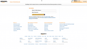 Amazon Phishing-Seite