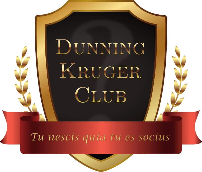 Dunning Kruger Club Badge